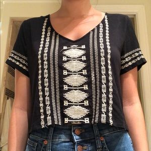 Tobi crop top with embroidery
